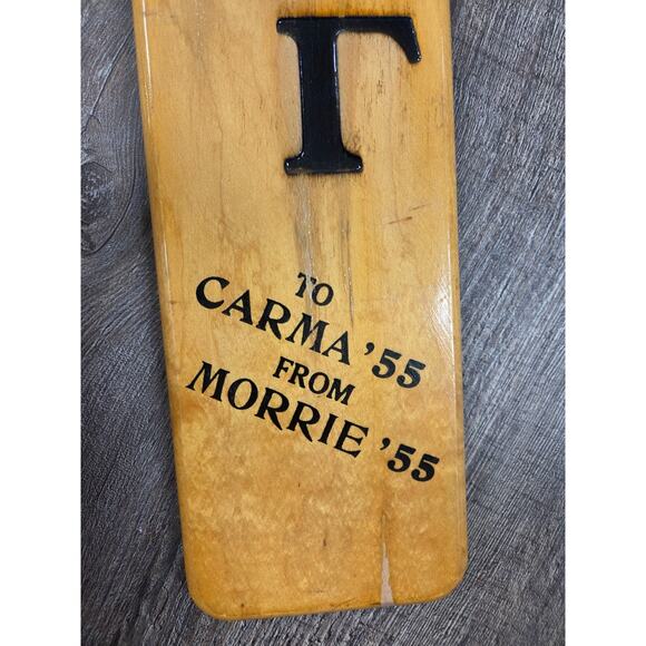 Vintage 1955 Indiana University Theta Xi Wooden Fraternity Paddle C.B. Dyer 22" - Picture 7 of 7